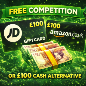 WIN A FREE £100 GIFT CARD OR £100 ALTERNATIVE!!!!